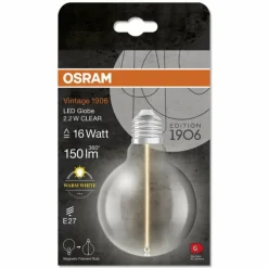 Luminaires Osram E27 LED 2.2 Watt blanc chaud 150 Lumen