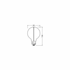 Luminaires Osram E27 LED 2.2 Watt blanc chaud 60 Lumen