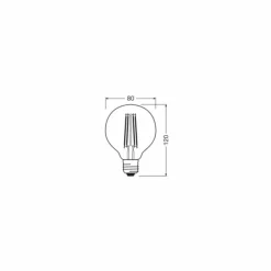 Luminaires Osram E27 LED 7.2 Watt blanc chaud dimmable 806 Lumen
