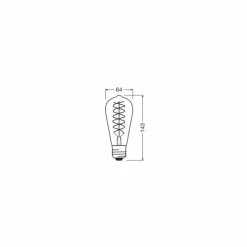 Luminaires Osram E27 LED 8.8 Watt blanc chaud dimmable 806 Lumen
