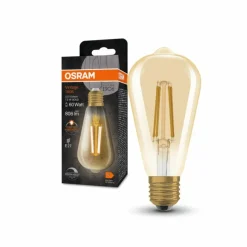 Luminaires Osram E27 LED 7.2 Watt blanc chaud dimmable 806 Lumen