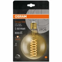 Luminaires Osram E27 LED 8.4 Watt blanc chaud dimmable 806 Lumen
