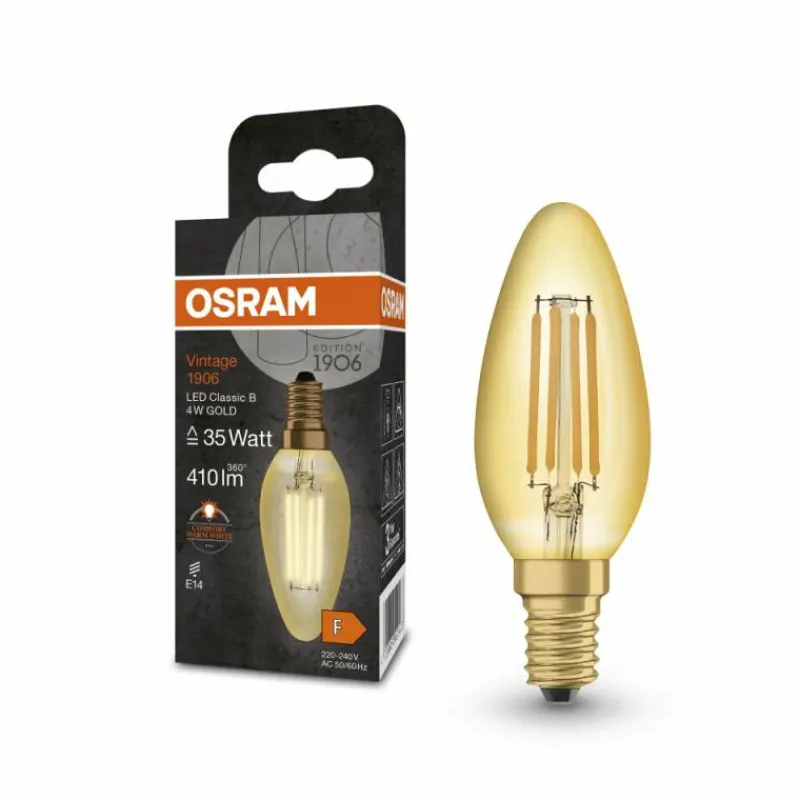 Luminaires Osram E14 LED 4 Watt blanc chaud 410 Lumen