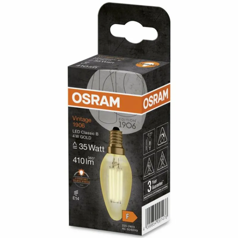 Luminaires Osram E14 LED 4 Watt blanc chaud 410 Lumen