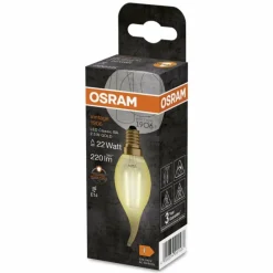 Luminaires Osram E14 LED 2.5 Watt blanc chaud 220 Lumen