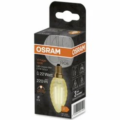 Luminaires Osram E14 LED 2.5 Watt blanc chaud 220 Lumen