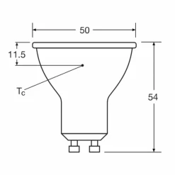 Luminaires Osram GU10 LED 6.9 Watt blanc neutre 575 Lumen