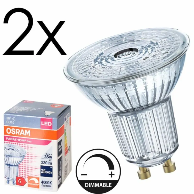 Luminaires Osram GU10 LED 6.9 Watt blanc neutre 570 Lumen