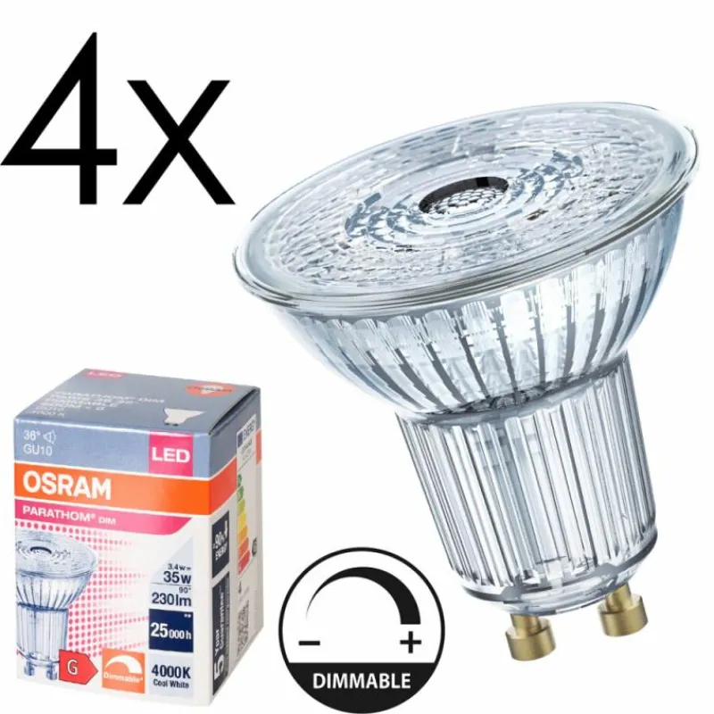 Luminaires Osram GU10 LED 6.9 Watt blanc neutre 570 Lumen