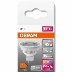 Luminaires Osram LED 5.6 Watt blanc chaud 550 Lumen