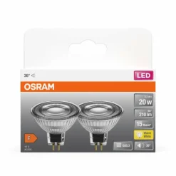 Luminaires Osram LED 2.6 Watt blanc chaud 210 Lumen