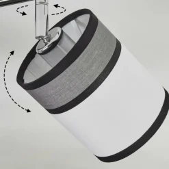 Lampes En Tissu-hofstein Lundegaard Plafonnier, Spot de plafond Chrome, 2 lumières