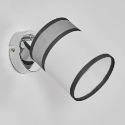 Lampes En Tissu-hofstein Lundegaard Spot de plafond, Applique murale, Spot mural Chrome, 1 lumière