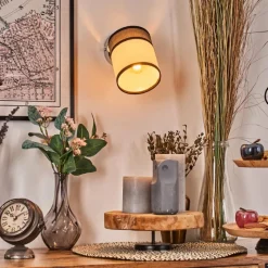 Lampes En Tissu-hofstein Lundegaard Spot de plafond, Applique murale, Spot mural Chrome, 1 lumière