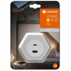 Luminaires Ledvance Lunetta Lampe à prise électrique LED Blanc, 1 lumière, Détecteur de mouvement* Éclairage Led
