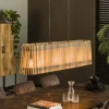 Lampes En Bois-hofstein lustre Kierbon Écru, 5 lumières
