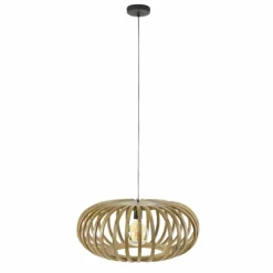 Lampes En Bois-hofstein lustre Pirmil Écru, 1 lumière