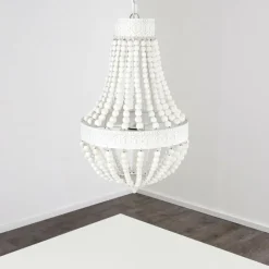 Luminaires Orientaux-hofstein Lustre Ararat Blanc, 3 lumières