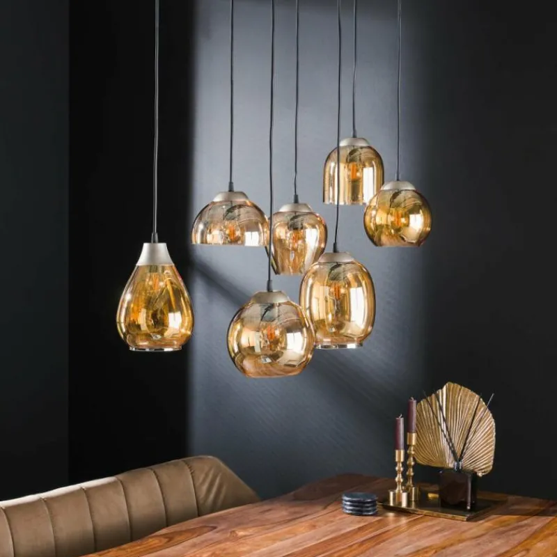 hofstein lustre Balanka Anthracite, 7 lumières