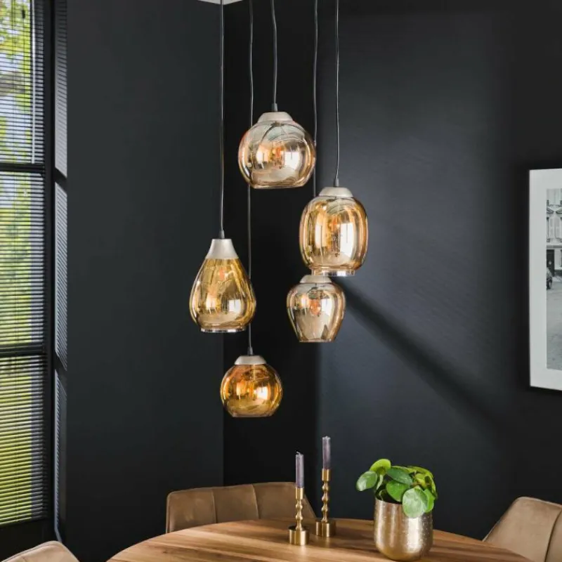 hofstein lustre Balanka Anthracite, 5 lumières