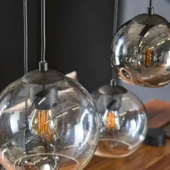 Zijlstra lustre Bicolore Anthracite, 7 lumières