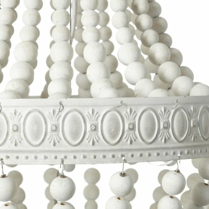 Lampes En Bois-Luminaires Brilliant Lustre Brilliant Liba Blanc, 3 lumières