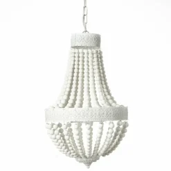 Lampes En Bois-Luminaires Brilliant Lustre Brilliant Liba Blanc, 3 lumières