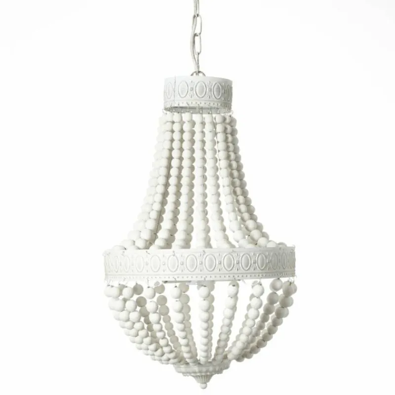 Lampes En Bois-Luminaires Brilliant Lustre Brilliant Liba Blanc, 3 lumières