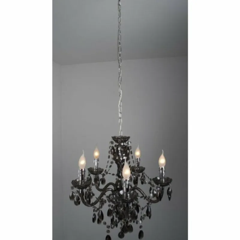 Luminaires Reality Lustre Delhi Noir, 5 lumières* Lustres