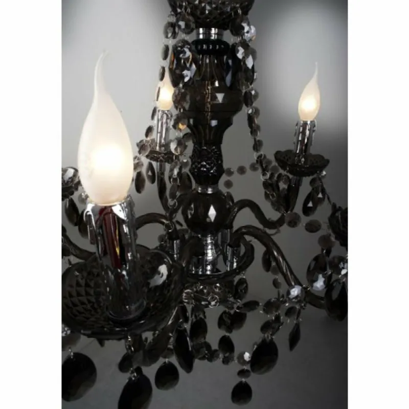 Luminaires Reality Lustre Delhi Noir, 5 lumières* Lustres