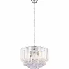 Luminaires Globo Lighting Lustre Globo Chrome, Clair, 4 lumières* Lustres