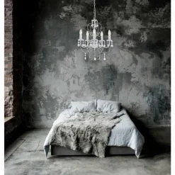 Luminaires Globo Lighting Lustre Globo PINJA Blanc, 5 lumières* Lustres