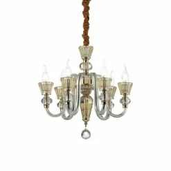 Luminaires Ideallux Lustre Ideal Lux STRAUSS Or, 6 lumières