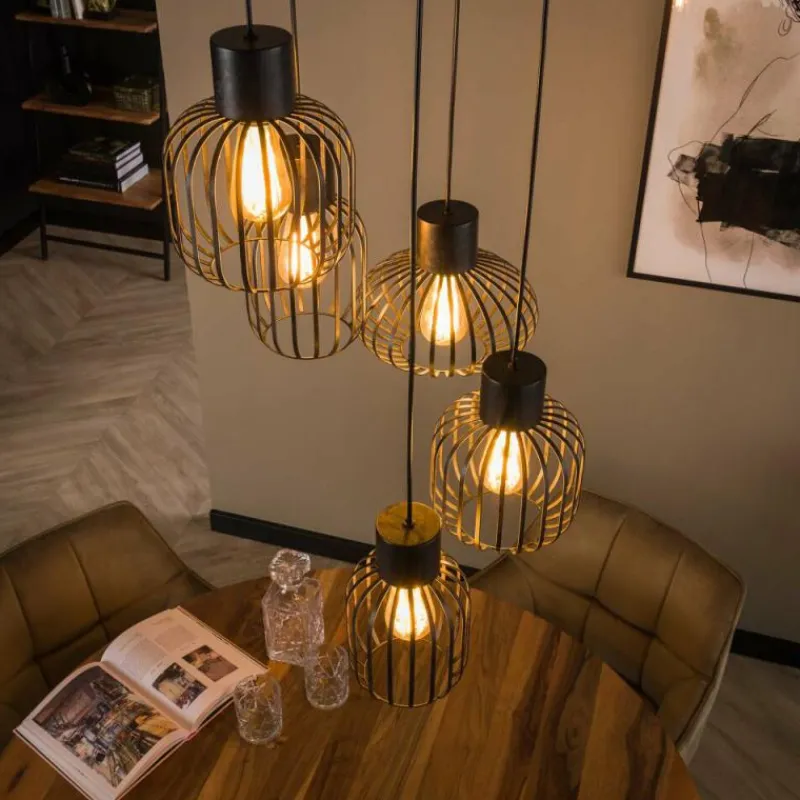 hofstein lustre Lalora Anthracite, 5 lumières* Suspensions