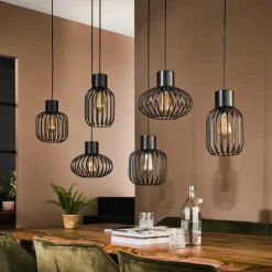 hofstein lustre Lalora Anthracite, 6 lumières* Suspensions