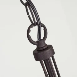 Luminaires Rustiques-hofstein Lustre Oulandou Noir, 5 lumières