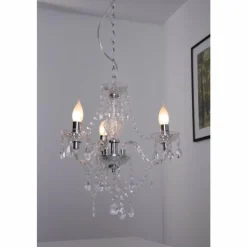 Luminaires Reality Lustre Reality Chrome, 3 lumières* Lustres