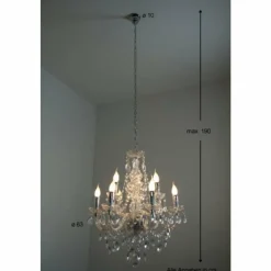 Luminaires Reality Lustre Reality Transparent, 9 lumières