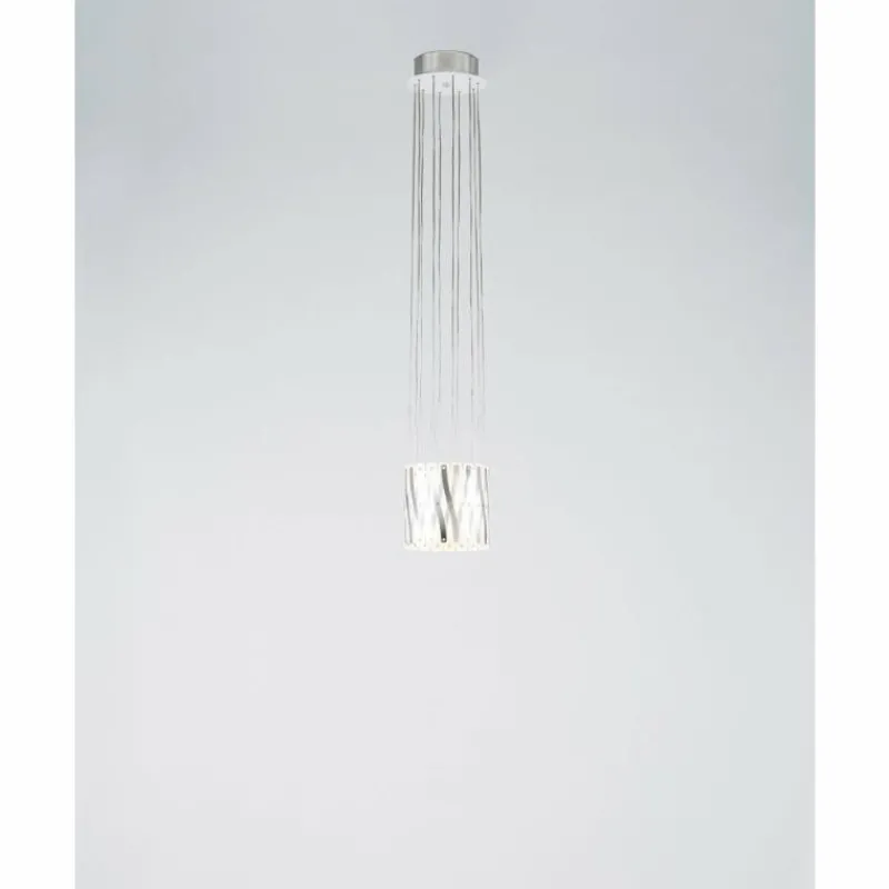 Luminaires Serien Lighting Lustre Serien Lighting ZOOM LED Acier inoxydable, 1 lumière* Lustres