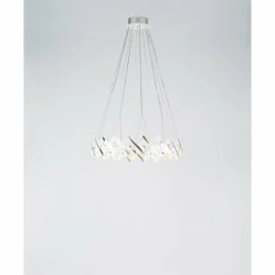Luminaires Serien Lighting Lustre Serien Lighting ZOOM LED Acier inoxydable, 1 lumière* Lustres