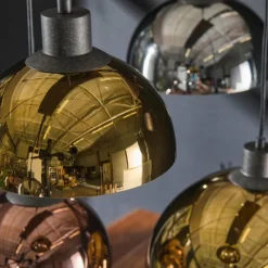 hofstein lustre Tricolore Noir, 7 lumières