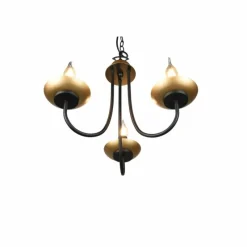 Luminaires Trio Lustre Trio Livia Noir, 3 lumières* Lustres
