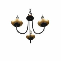 Luminaires Trio Lustre Trio Livia Noir, 3 lumières* Lustres