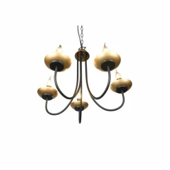 Luminaires Trio Lustre Trio Livia Noir, 5 lumières* Lustres