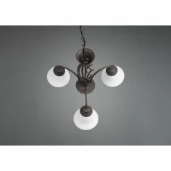 Luminaires Trio Lustre Trio-Leuchten Rustica Rouille, 3 lumières