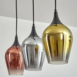 Lampes Dorées-hofstein Lutarp Suspension, Suspension Noir, 3 lumières