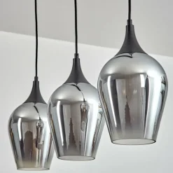 hofstein Lutarp Suspension, Suspension Noir, 3 lumières