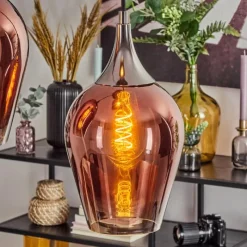 hofstein Lutarp Suspension, Suspension Chrome, Noir, 3 lumières