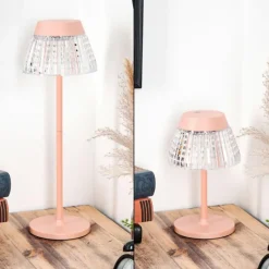 hofstein Macos Lampe de bureau, Lampe à poser, Liseuse LED Rose, 1 lumière