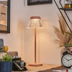 hofstein Macos Lampe de bureau, Lampe à poser, Liseuse LED Rose, 1 lumière